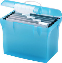 Oxford File Box Oxford Class'n'Go Design Briefcase Translucent Blue Plastic A4 (30 x 36,3 x 25,6 cm) hind ja info | Kirjatarbed | kaup24.ee