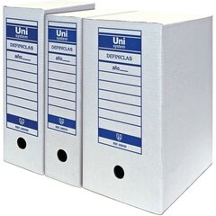Dokumendite kast Unipapel Unisystem Definiclas Valge Papp Din A4 50 Ühikut hind ja info | Kirjatarbed | kaup24.ee