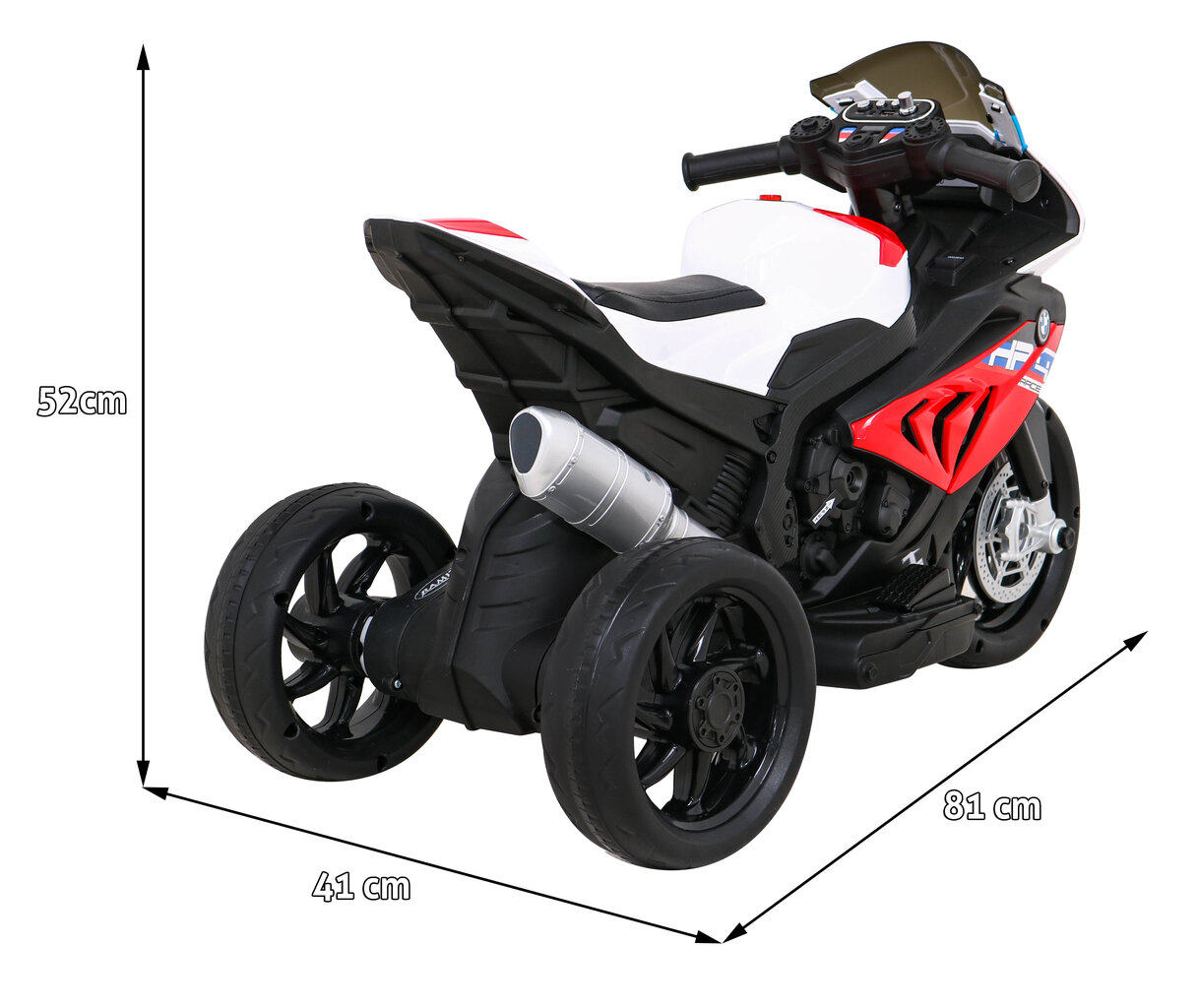 Laste elektriline mootorratas - BMW HP4, punane цена и информация | Laste elektriautod | kaup24.ee