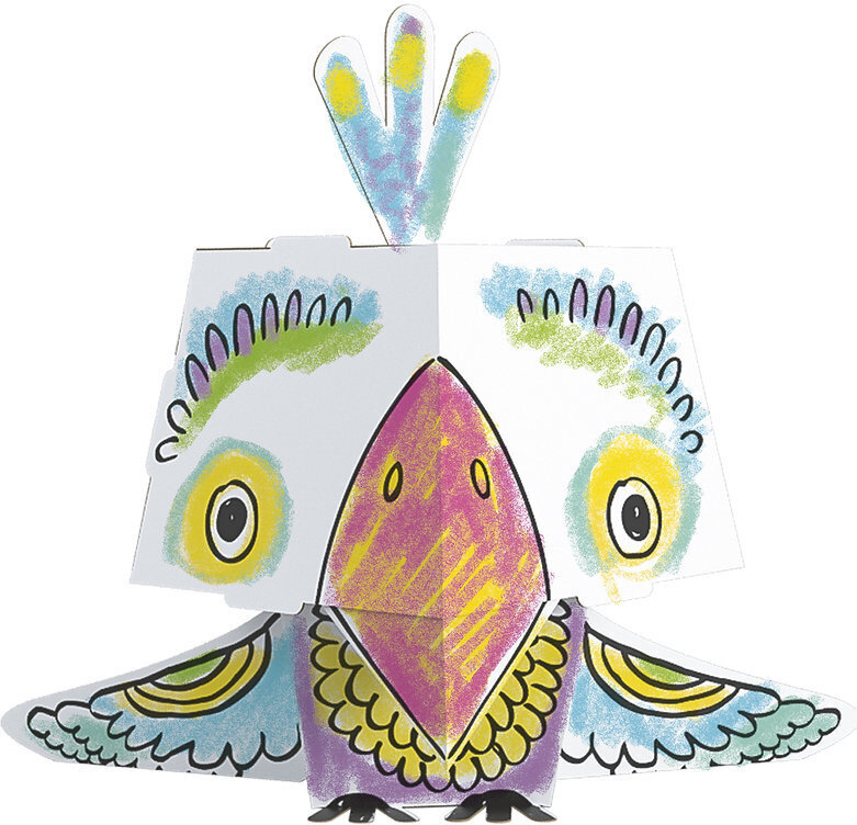 3D värviraamat - papagoi hind ja info | Arendavad mänguasjad | kaup24.ee
