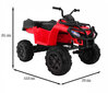 Quad XL ATV lastele, punane hind ja info | Laste elektriautod | kaup24.ee
