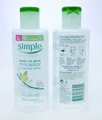 Mitsellaarvesi Simple Micellar Face Cleanser 200 ml hind ja info | Näopuhastusvahendid | kaup24.ee