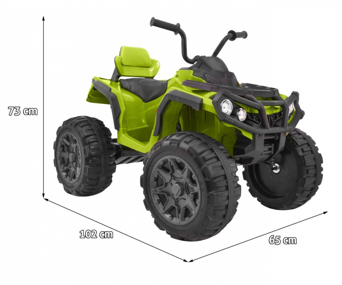 Quad ATV 2, roheline hind ja info | Laste elektriautod | kaup24.ee