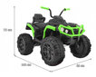 Quad ATV 2, roheline - must hind ja info | Laste elektriautod | kaup24.ee