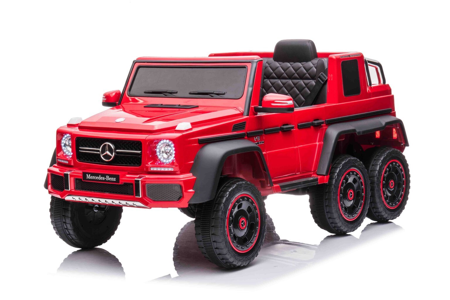 Ühekohaline elektriauto Mercedes G63 6x6 AMG, punane hind ja info | Laste elektriautod | kaup24.ee