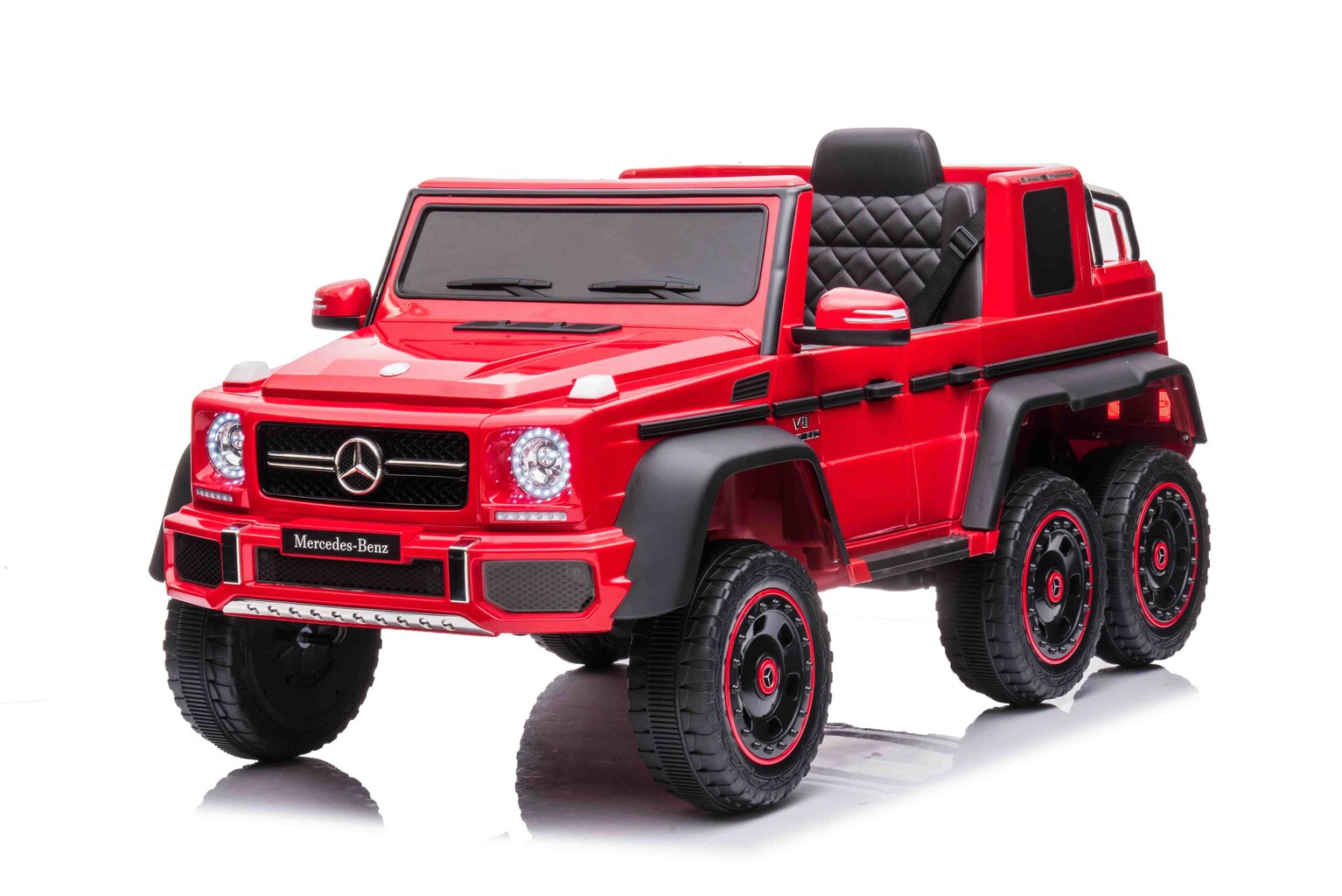 Ühekohaline elektriauto Mercedes G63 6x6 AMG, punane hind ja info | Laste elektriautod | kaup24.ee