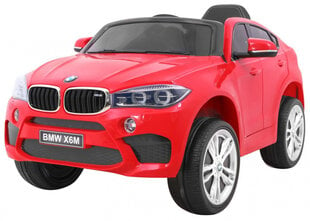 BMW X6M ühekohaline elektriauto, punane hind ja info | Laste elektriautod | kaup24.ee