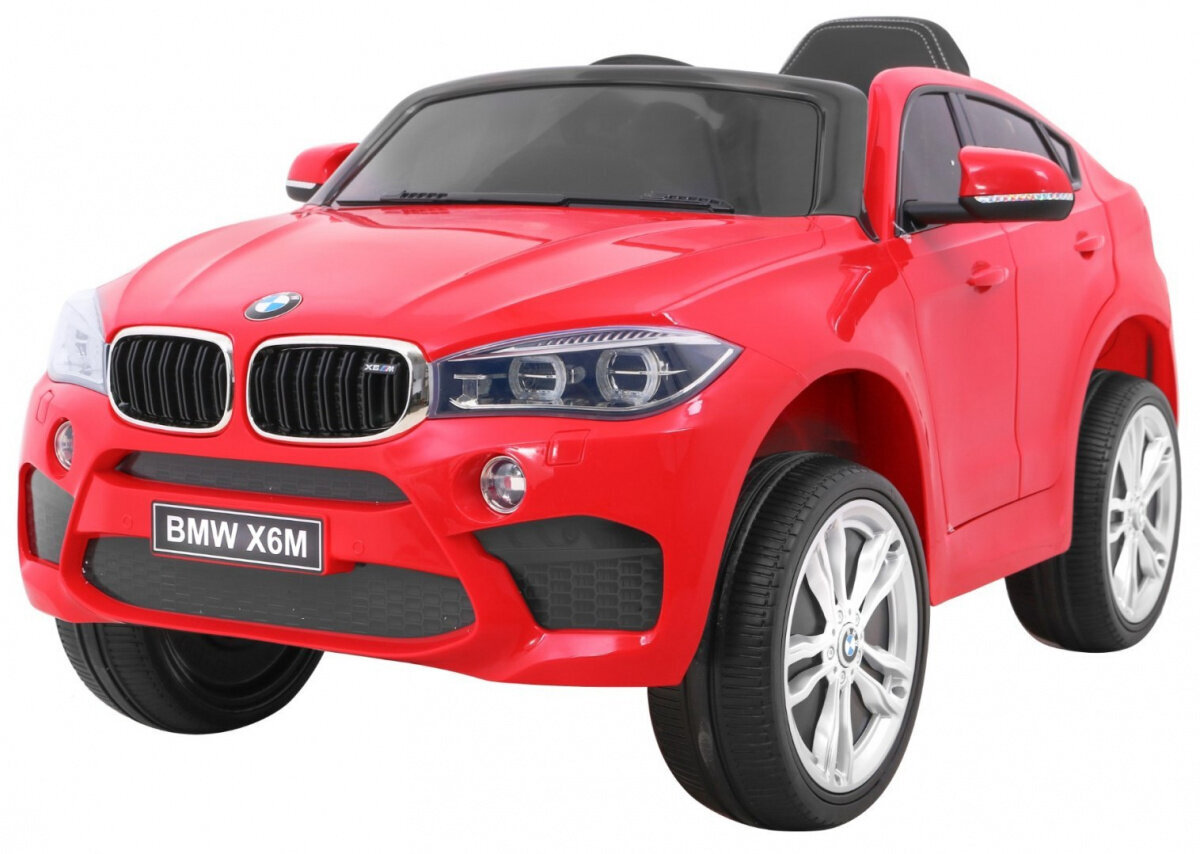 BMW X6M ühekohaline elektriauto, punane цена и информация | Laste elektriautod | kaup24.ee