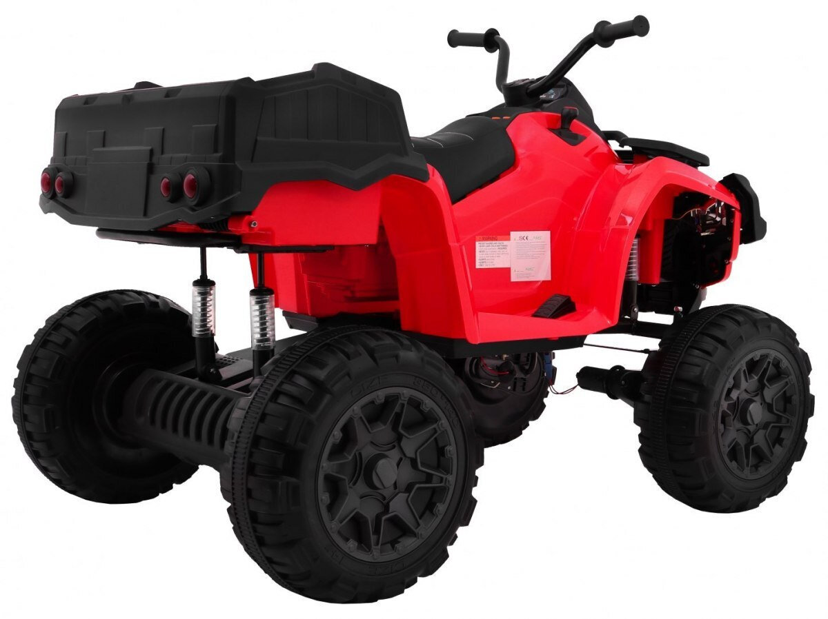 Quad XL ATV koos pagasiriiuliga, punane hind ja info | Laste elektriautod | kaup24.ee