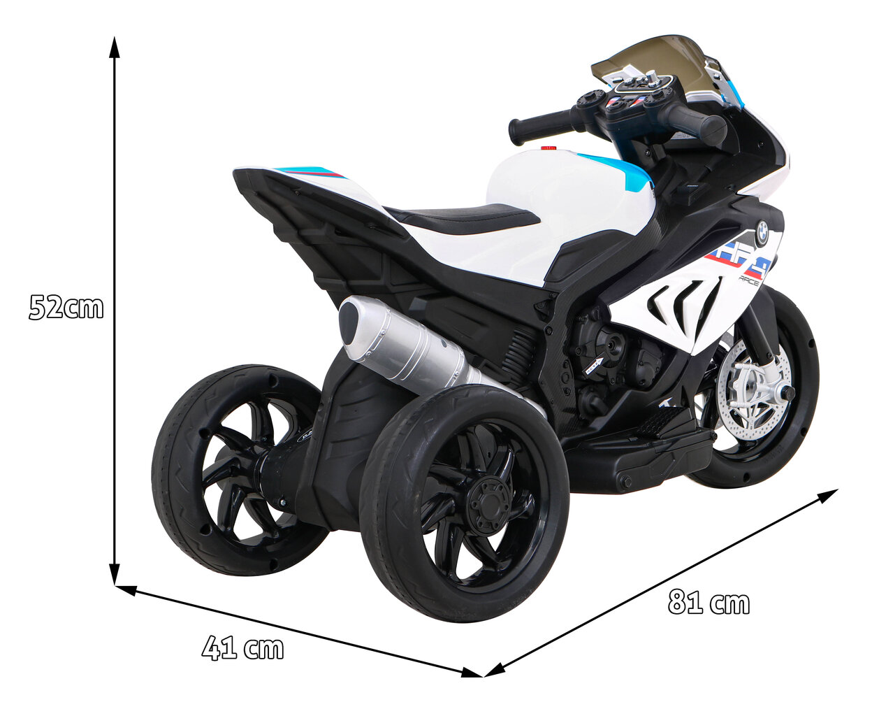 Laste elektriline mootorratas - BMW HP4, valge hind ja info | Laste elektriautod | kaup24.ee