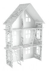 Papp 3D maja värvimiseks цена и информация | Развивающие игрушки | kaup24.ee