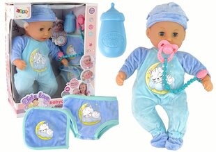 Кукла-младенец, 38 см, голубая цена и информация | Игрушки для девочек | kaup24.ee