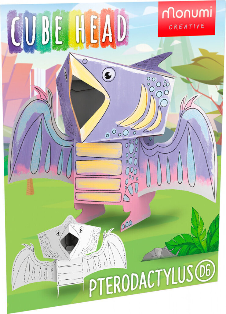 Papp 3D dinosaurus värvimiseks hind ja info | Arendavad mänguasjad | kaup24.ee
