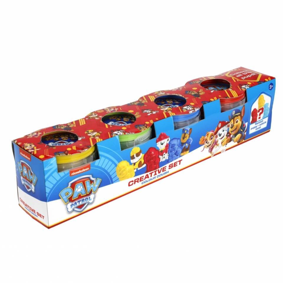 Plastiliinist komplekt - Paw Patrol, 4 tk. hind ja info | Kunstitarbed, voolimise tarvikud | kaup24.ee