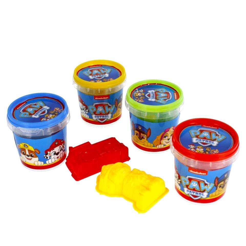 Plastiliinist komplekt - Paw Patrol, 4 tk. hind ja info | Kunstitarbed, voolimise tarvikud | kaup24.ee