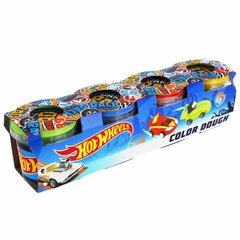 Набор пластилина Hot Wheels, 4 шт. цена и информация | Принадлежности для рисования, лепки | kaup24.ee