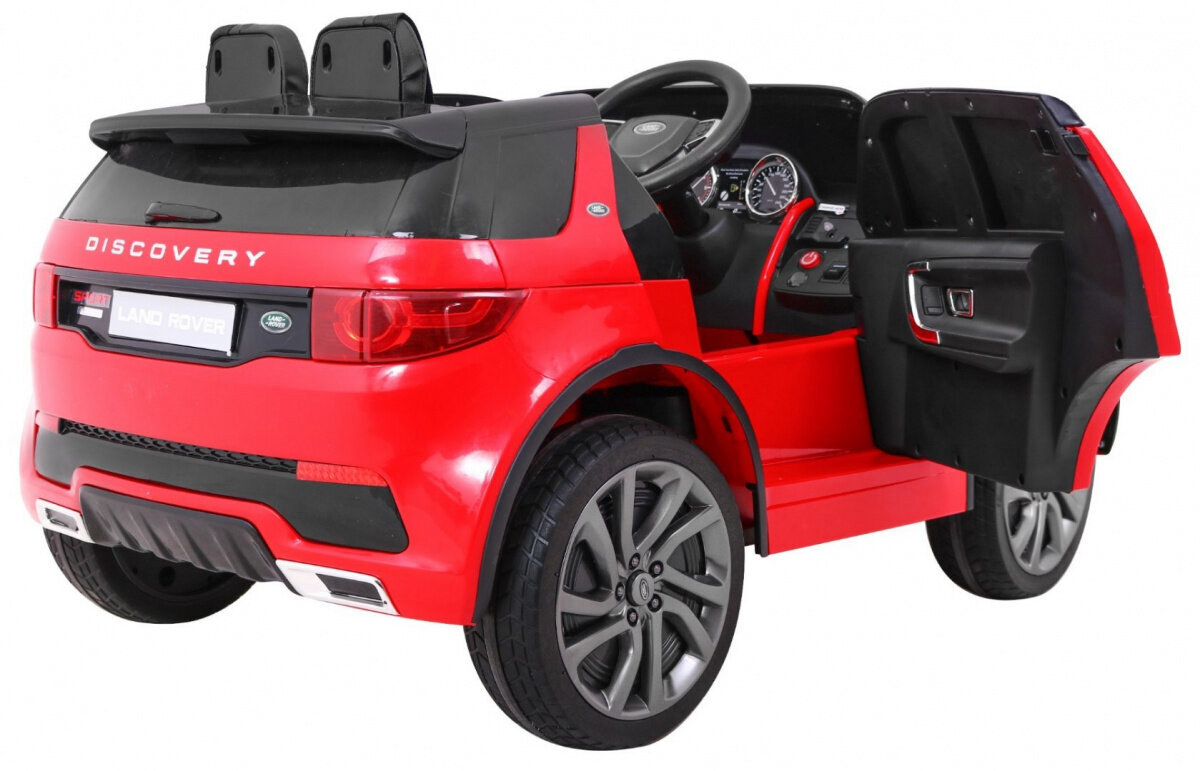 Land Rover Discovery ühekohaline elektriauto, punane hind ja info | Laste elektriautod | kaup24.ee