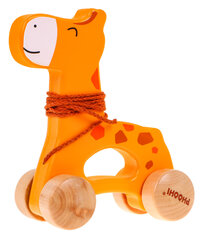 Детская деревянная тянучка «Жираф» цена и информация | Игрушки для малышей | kaup24.ee