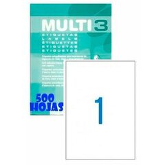 Этикетки MULTI 3, 500 шт., 210 x 297 мм цена и информация | Тетради и бумажные товары | kaup24.ee