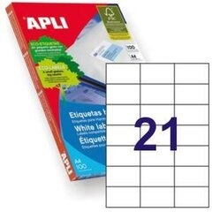 Этикетки Apli 1276, 70 x 42.4 мм, 100 шт. цена и информация | Тетради и бумажные товары | kaup24.ee