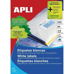 Этикетки Apli 1263, 64.6 x 33.8 мм, 100 шт. цена и информация | Тетради и бумажные товары | kaup24.ee