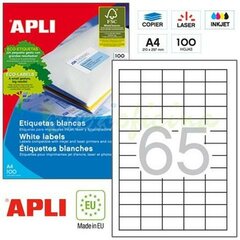 Этикетки Apli 1283, 38 x 21.2 мм, 100 шт. цена и информация | Тетради и бумажные товары | kaup24.ee