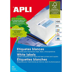 Этикетки Apli 01244, 60 мм, 100 шт. цена и информация | Тетради и бумажные товары | kaup24.ee
