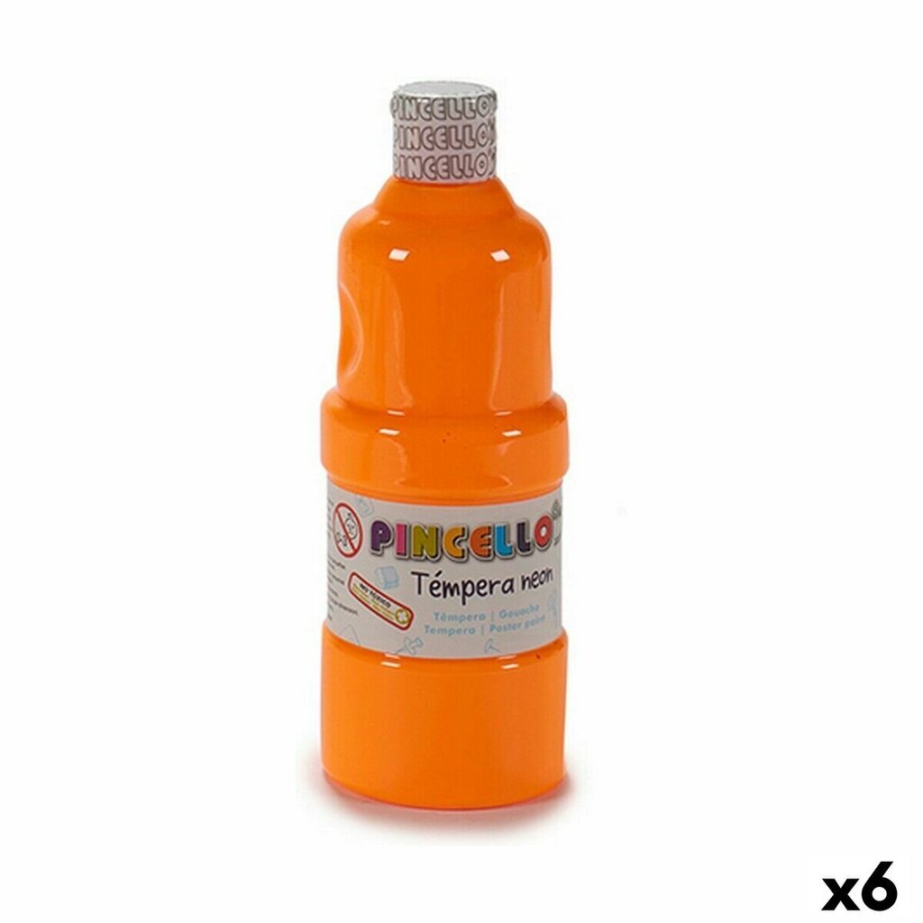 Tempera Neon Oranž 400 ml (6 Ühikut) цена и информация | Kunstitarbed, voolimise tarvikud | kaup24.ee