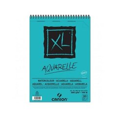 Watercolour pad Canson Aquarelle XL 300 g 30 Lehed 5 Ühikut Spiraal (210 x 297 mm) hind ja info | Vihikud, märkmikud ja paberikaubad | kaup24.ee