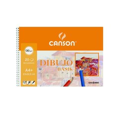 Drawing pad Canson Basik Mikroperforeeritud 130 g 20 Lehed 10 Ühikut Spiraal (23 x 32,5 cm) hind ja info | Vihikud, märkmikud ja paberikaubad | kaup24.ee