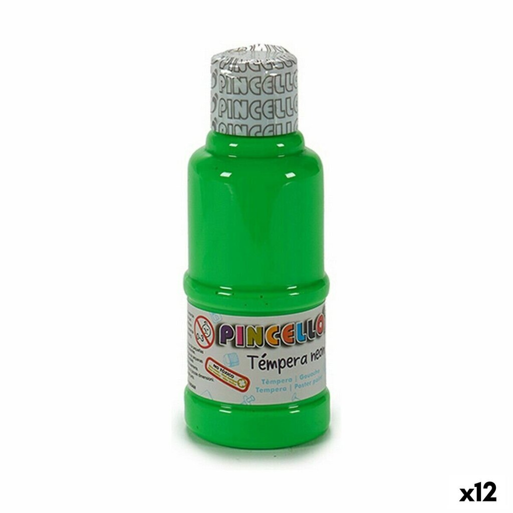 Tempera Neon Roheline 120 ml (12 Ühikut) hind ja info | Kunstitarbed, voolimise tarvikud | kaup24.ee