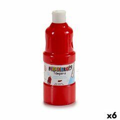 Tempera Punane 400 ml (6 Ühikut) цена и информация | Принадлежности для рисования, лепки | kaup24.ee