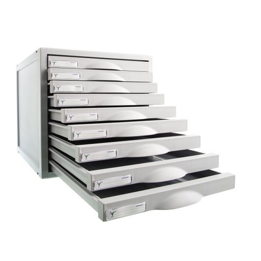Modular Filing Cabinet Archivo 2000 ArchiSystem 9 sahtlit Hall (35,6 x 31,6 x 20,3 cm) hind ja info | Kirjatarbed | kaup24.ee