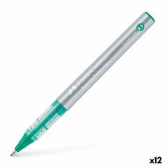 Ручка с жидкими чернилами Faber-Castell Roller Free Ink, зеленая, 12 шт. цена и информация | Письменные принадлежности | kaup24.ee