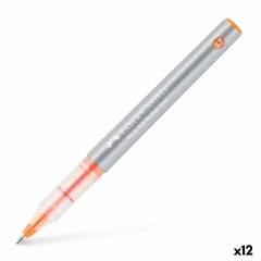 Vedela tindiga pliiats Faber-Castell Roller Free Ink Oranž (12 Ühikut) цена и информация | Письменные принадлежности | kaup24.ee