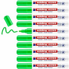 Жидкие маркеры Edding 4095, 10 шт., светло-зеленые цена и информация | Письменные принадлежности | kaup24.ee
