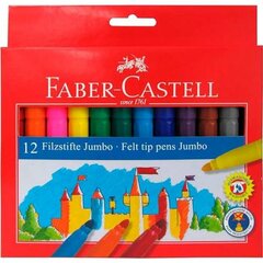 Набор маркеров Faber-Castell Jumbo, 12 шт. цена и информация | Принадлежности для рисования, лепки | kaup24.ee