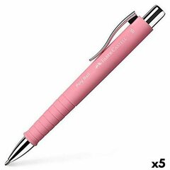 Sulepea Faber-Castell Poly Ball XB Roosa 5 Ühikut hind ja info | Kirjutusvahendid | kaup24.ee