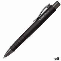 Sulepea Faber-Castell Poly Ball XB Must 5 Ühikut цена и информация | Письменные принадлежности | kaup24.ee