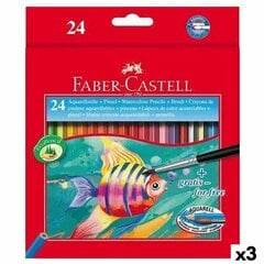 Акварельные цветные карандаши Faber-Castell, разноцветныш (3 шт.) цена и информация | Принадлежности для рисования, лепки | kaup24.ee