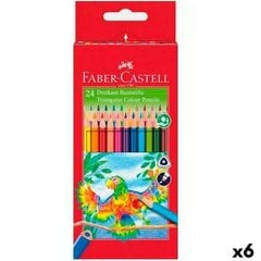 Цветные карандаши Faber-Castell, разноцветные (6 шт.) цена и информация | Принадлежности для рисования, лепки | kaup24.ee