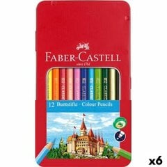 Цветные карандаши Faber-Castell Разноцветный (6 штук) цена и информация | Принадлежности для рисования, лепки | kaup24.ee