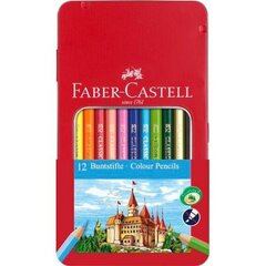 Värvilised pliiatsid Faber-Castell Mitmevärviline (6 Ühikut) hind ja info | Kunstitarbed, voolimise tarvikud | kaup24.ee