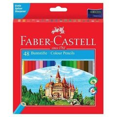 Цветные карандаши Faber-Castell, разноцветные (48 штук) цена и информация | Принадлежности для рисования, лепки | kaup24.ee