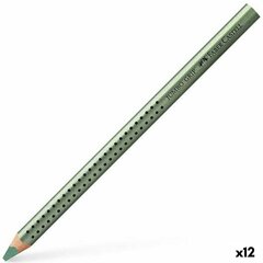 Värvilised pliiatsid Faber-Castell Roheline metalne (12 Ühikut) hind ja info | Kunstitarbed, voolimise tarvikud | kaup24.ee