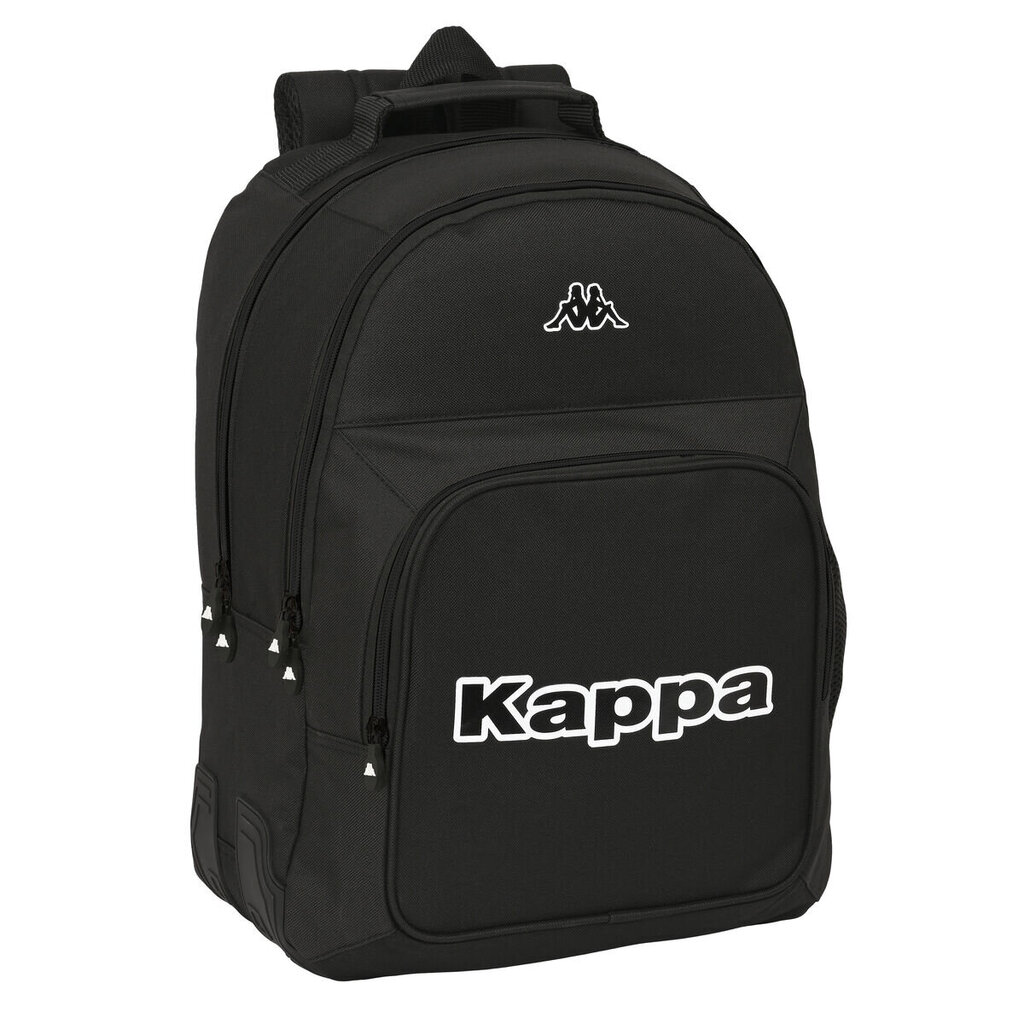 Kooliseljakott Kappa Black Must (32 x 42 x 15 cm) hind ja info | Koolikotid, sussikotid | kaup24.ee