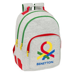 Школьный рюкзак Benetton Pop, серый, 32 x 42 x 15 cм цена и информация | Школьные рюкзаки, спортивные сумки | kaup24.ee
