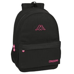 Kooliseljakott Kappa Black and pink Must (30 x 46 x 14 cm) цена и информация | Школьные рюкзаки, спортивные сумки | kaup24.ee
