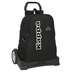 Школьный рюкзак с колесиками Kappa Black, чёрный (32 x 44 x 16 см) цена и информация | Школьные рюкзаки, спортивные сумки | kaup24.ee