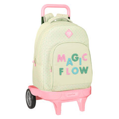 Ratastega koolikott Glow Lab Magic flow Beež (33 x 45 x 22 cm) hind ja info | Koolikotid, sussikotid | kaup24.ee